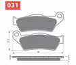 GOLDFREN Jarrupalat 031 Ceramic Carbon S33 - Crossipyörän jarrupalat - 46-12-031-4 - 1