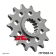 JT Eturatas JTF1902.14 - Moottoripyörän eturattaat - 274-F1902-14 - 1