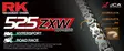 RK 525ZXW XW-rengasketju +CLF (niittil.) - Moottoripyörän ketjut - 282-525330-114 - 1