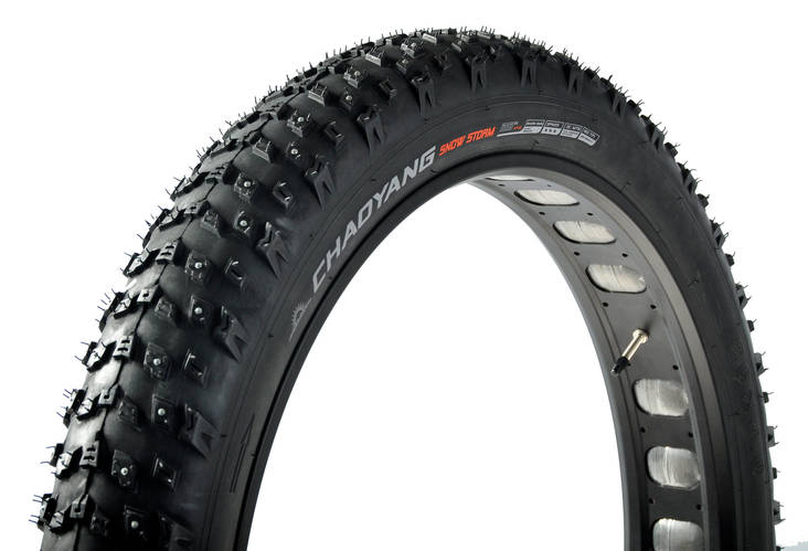 Nastarengas 26" 100-559 Chaoyang Fat-Bike, (26x4.0), TR taitettava, musta - Polkupyörän talvirenkaat - W108234 - 1