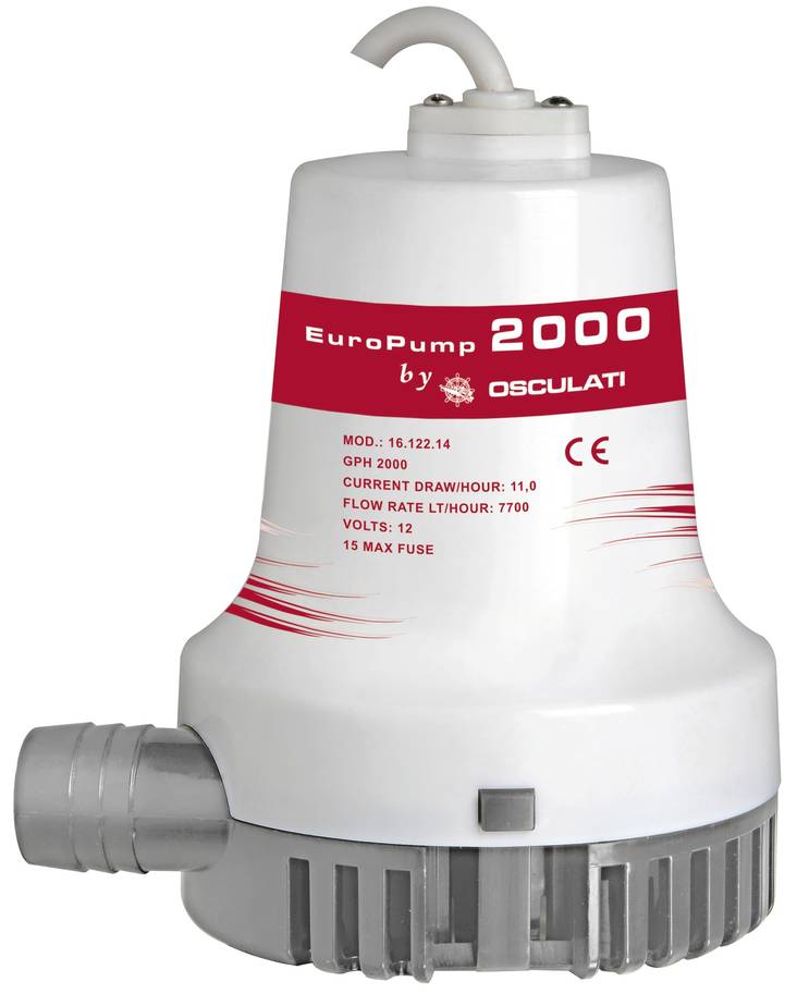 Pilssipumppu Europump II 2000 12v - Veneen pilssipumput - M16-122-14 - 1