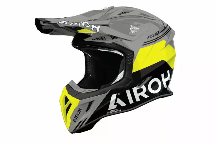 Crossikypärä Airoh Aviator Ace 2 Fury, keltainen kiiltävä - Crossikypärät - 57-26014 - 1