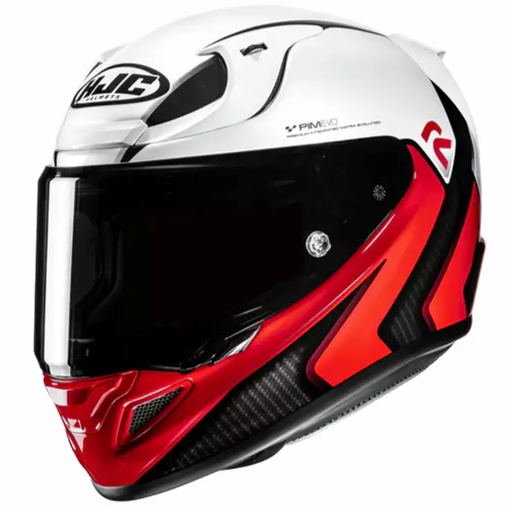 HJC kypärä RPHA 12 Kos, valkoinen/punainen - Umpikypärät - 630-25004 - 1
