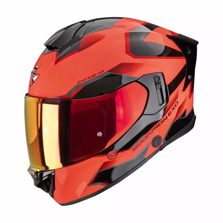 SCORPION kypärä EXO-530 AIR CLIP, punainen/musta - Umpikypärät - 649-269904 - 1
