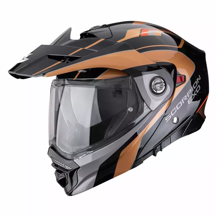 SCORPION kypärä ADX-2 KAMPS, musta/kupari - Avattavat- ja avokypärät - 649-269964 - 1