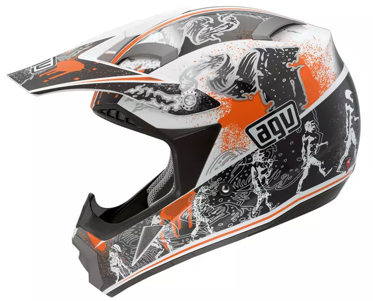 AGV kypärä MT-X Evolution white/orange - Crossikypärät - 60-1259-4 - 2