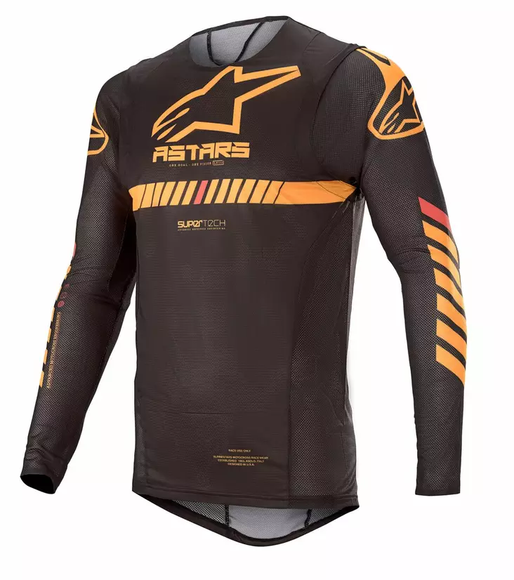 Alpinestars Supertech Paita musta/oranss - Crossipaidat - D271974 - 1