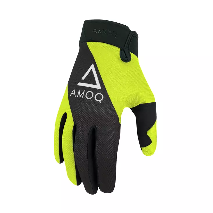 AMOQ Airline Mesh Ajohanskat Musta-HiVis - Crossihanskat - 645-24120304 - 1