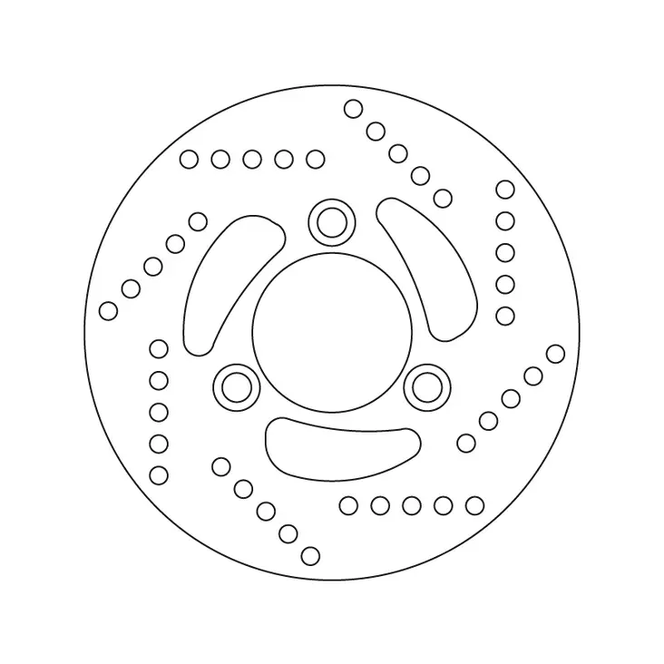 Brembo Jarrulevy Serie Oro - Moottoripyörän jarrulevyt - 232-68B40714 - 1