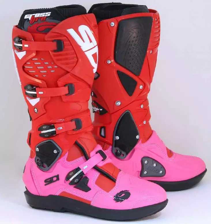 Crossisaappaat SIDI Crossfire 3 SRS MX LTD 2023, punainen/pinkki - Crossikengät - 655-2304 - 1