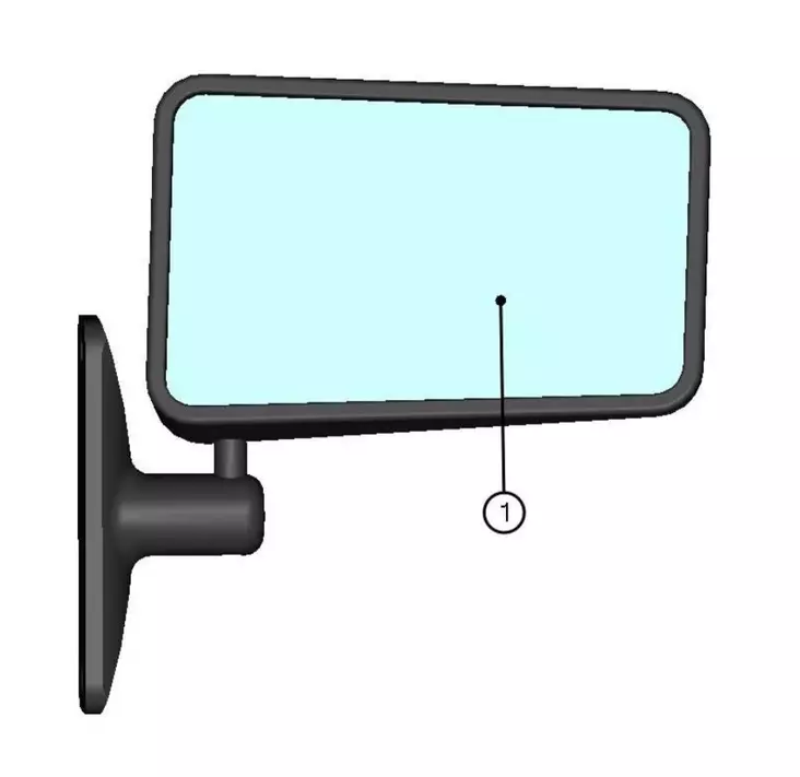 DFK Peili oikea Can-Am Defender, Maverick 1000, Polaris RZR, General, Yamaha Vik - DFK lämpöhyttien varaosat - 723-002774 - 1