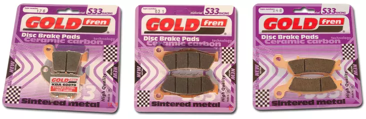 GOLDFREN Jarrupalat 041 Ceramic Carbon S33 - Crossipyörän jarrupalat - 46-12-041-4 - 1