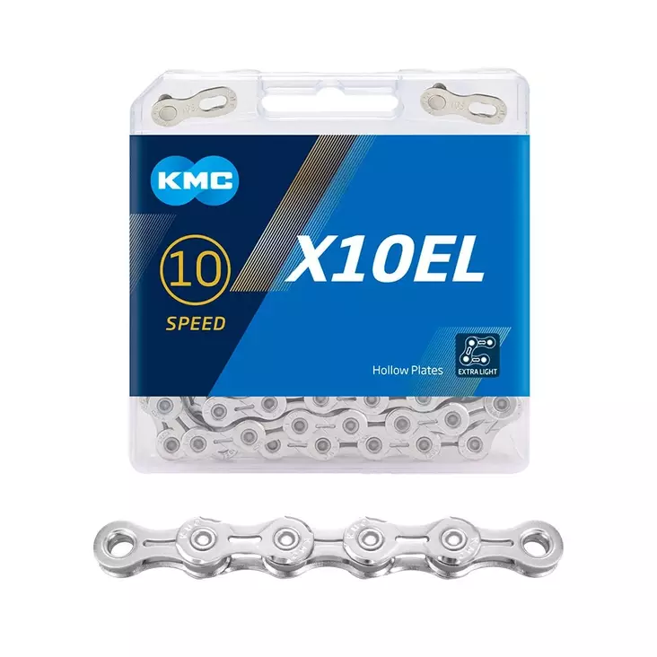 Ketju 10-v kmc x10el silver, 1/2 x 11/128" 114l - Ketjut 10-vaihteisiin - BX10ELN14 - 2