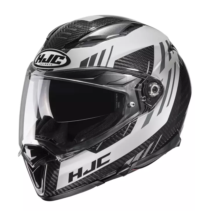 Moottoripyöräkypärä HJC F70 Carbon Kesta MC5, musta/harmaa - Umpikypärät - 630-22034 - 1