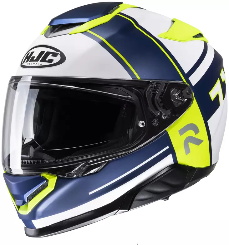 Moottoripyöräkypärä HJC RPHA 71 Zecha, sininen/valkoinen/fluo keltainen MC3HSF - Umpikypärät - 630-23024 - 1