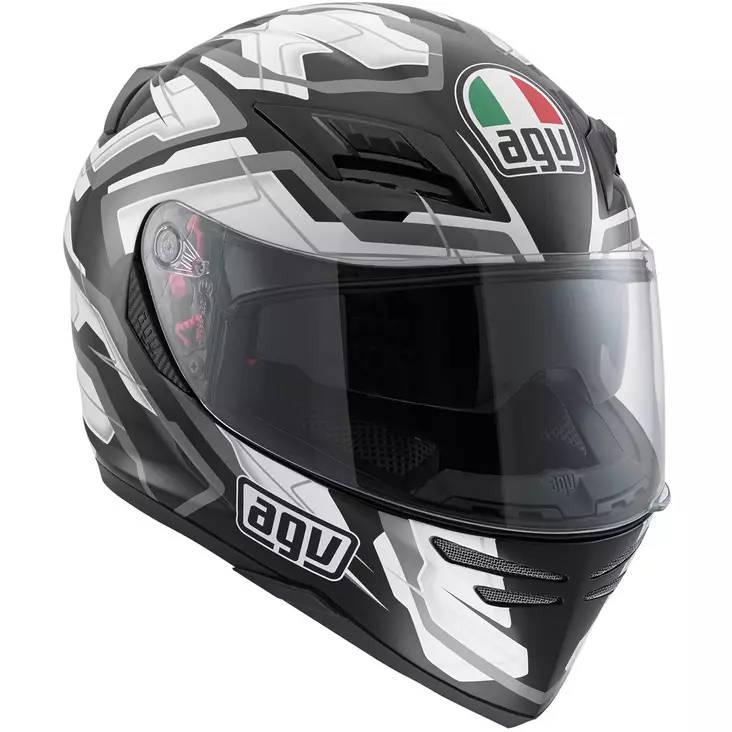 MP-Kypärä AGV Horizon Stamina, musta/valkoinen/metalli - Umpikypärät - 60-4005-4 - 1