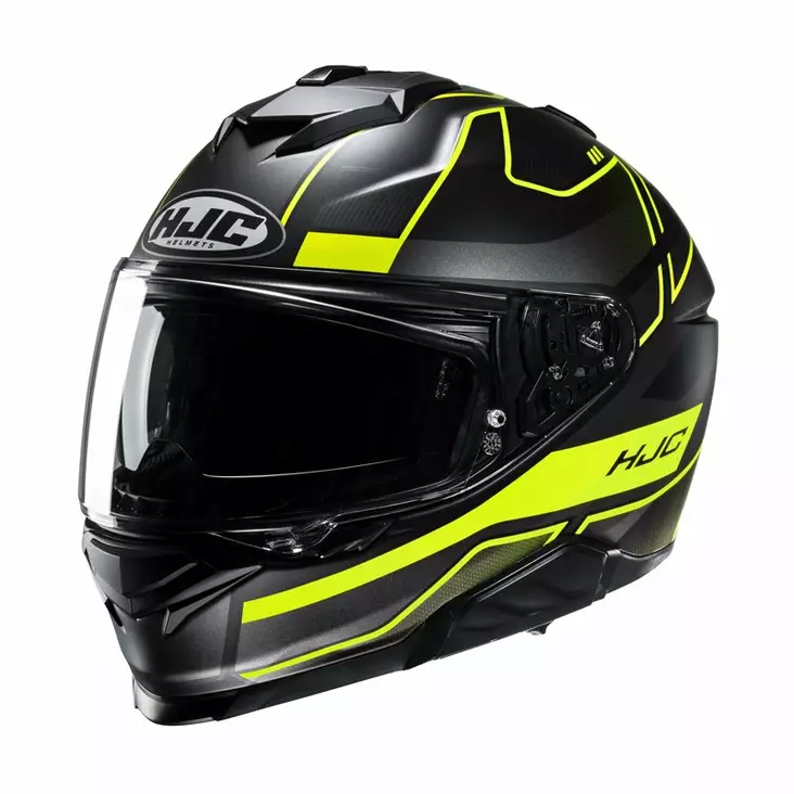 MP- kypärä HJC i71 Irox MC3HSF, musta/fluo keltainen - Umpikypärät - 630-24084 - 1