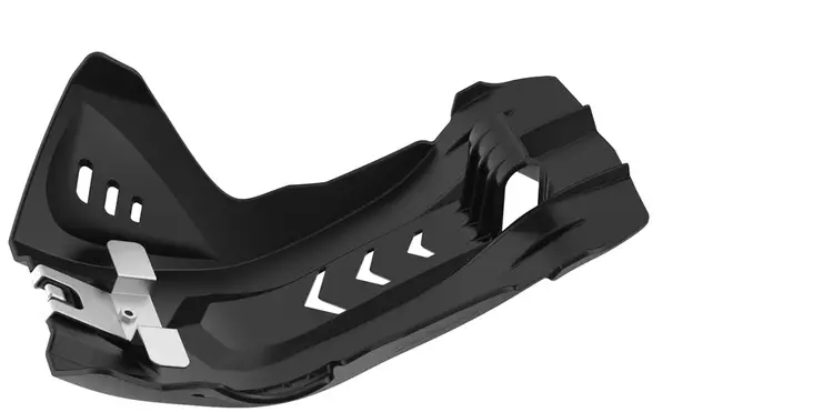 Polisport Fortress EXC-F/FE250/350(17-19) SX-F/FC250/350(16-18), Musta - Crossipyörän pohjapanssarit - 179-8468900004 - 1