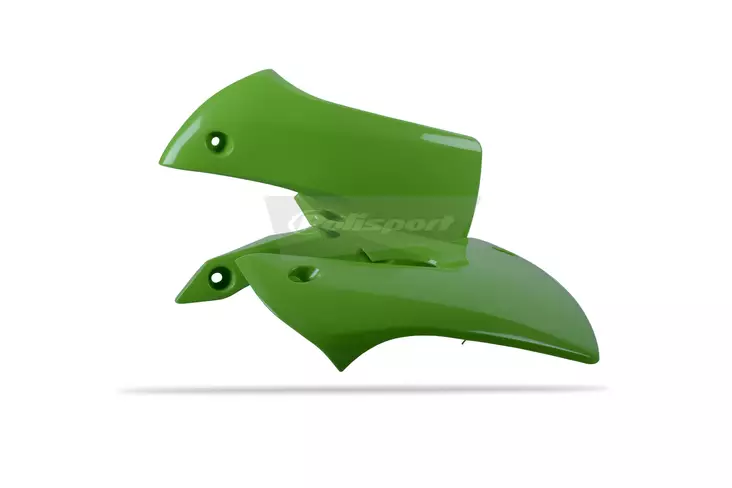 Polisport jäähdyttimensuoja Kawasaki KX65(00-->)KLX110(02-09) OEM color green 05 - Crossipyörän jäähdyttäjän ritilät - 176-8429300014 - 1
