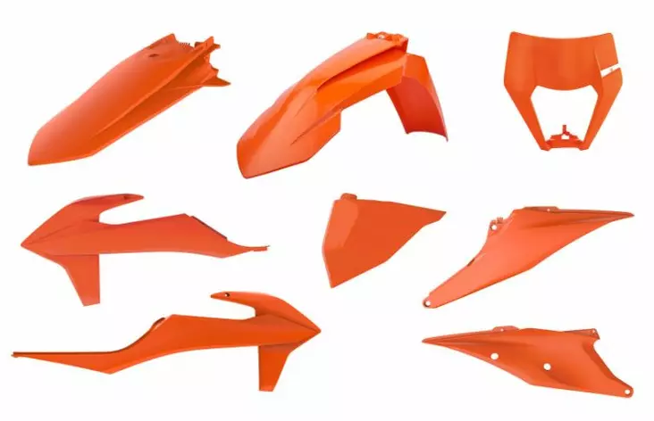 Polisport muovisarja enduro standard KTM EXC/EXC-F (20->) Orange EB - Crossipyörän muovisarjat - 178-90914 - 1
