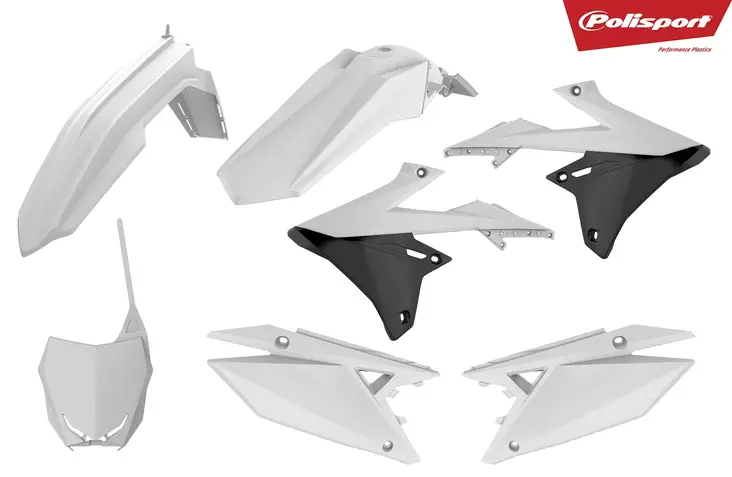 Polisport muovisarja RMZ450 18-, Valkoinen - Crossipyörän muovisarjat - 178-90764 - 1