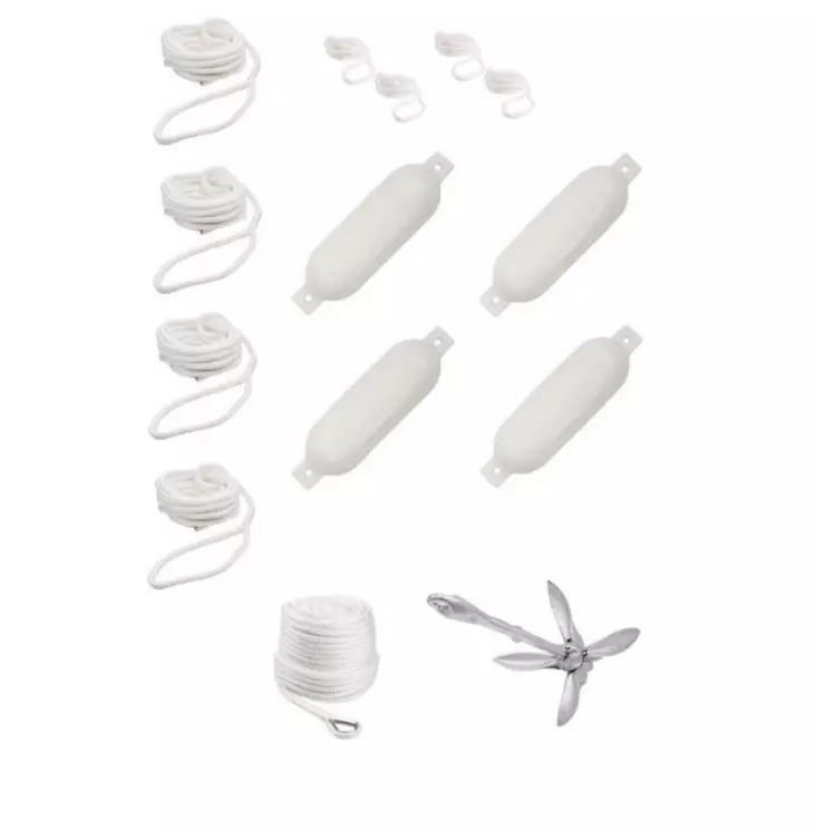 Qvarken Varustepaketti Large 14mm valkoi - Veneen muut köysitarvikkeet - 103-15-0004 - 1