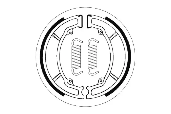 SBS Jarrukengät 2034 - Moottoripyörän jarrukengät - 23-2034 - 1