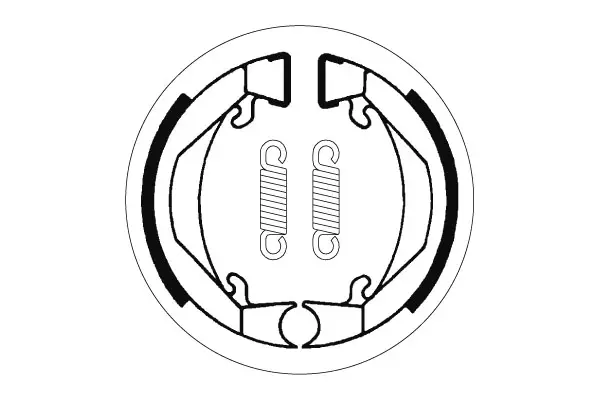 SBS Jarrukengät 2074 - Moottoripyörän jarrukengät - 23-2074 - 1