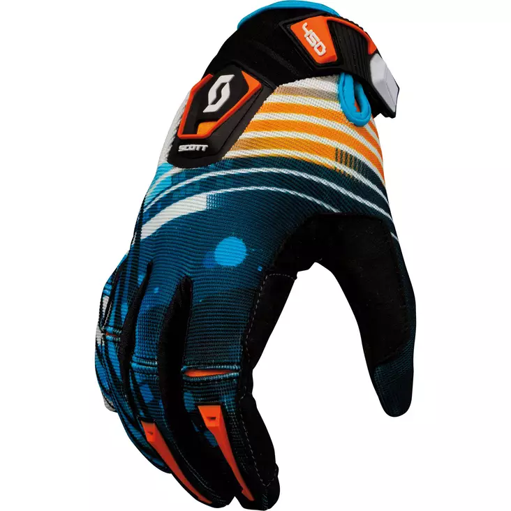 Scott 450 Tangent glove blue/orange - Crossihanskat - 626-3122-4 - 1