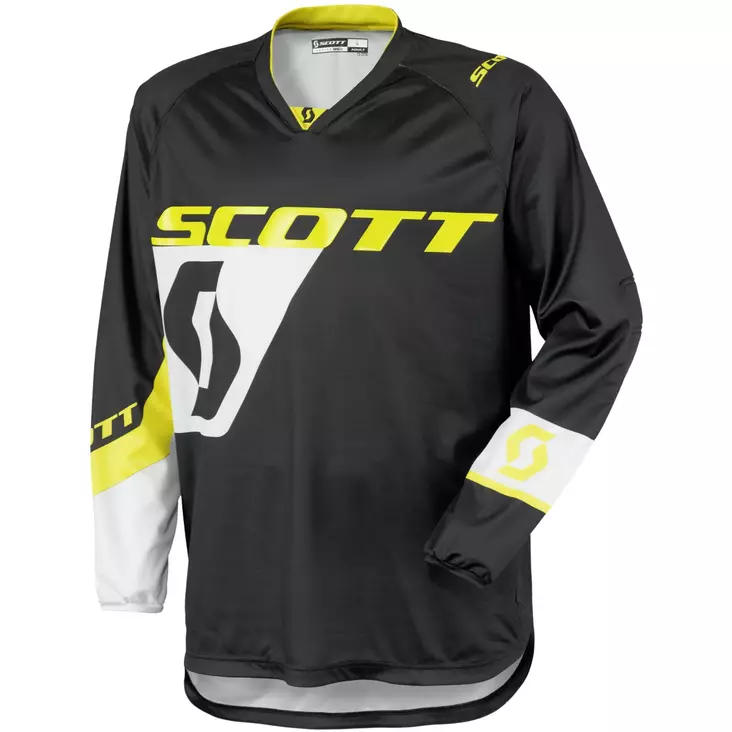 Scott Ajopaita 350 Dirt musta/keltainen - Crossipaidat - 621-6001-4 - 1