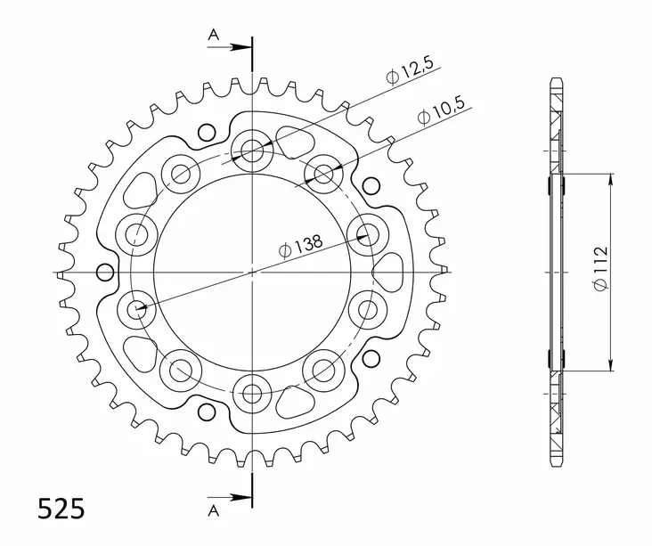 Supersprox Stealth Takaratas Sininen - Moottoripyörän takarattaat - 272-1304-RST-42-4 - 0
