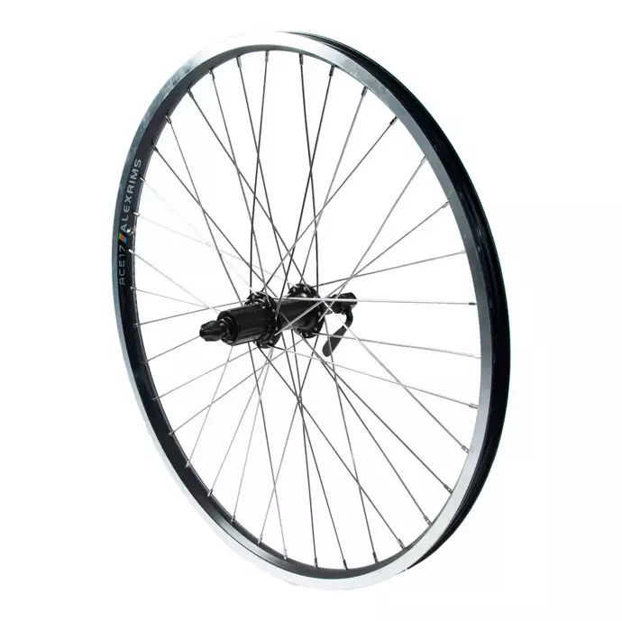 Takapyörä 24" 18-507 SHIMANO Acera Center Lock. 8/9/10 pikalukitus. Alex ACE 17 - Vanteet taakse kasetti - 59124 - 1