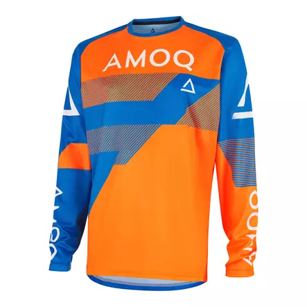 AMOQ Ascent Strive V2 Ajopaita Oranssi-Sininen - Crossihanskat - 645-24240185 - 1