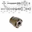 Shimano 1-v (cb-e110), jarrukartio - Polkupyörän takanapa Shimano 1-v - 64005 - 1