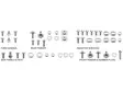 Sixty5 Ruuvi- ja pulttisarja Yamaha - Ruuvit ja mutterit - 395-12155 - 1