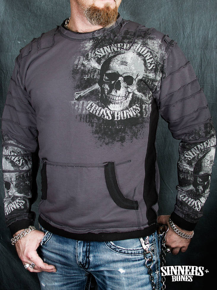 Sinners Bones - Cross Bones sweatshirt - Paidat ja hupparit - SB0020-5 - 1