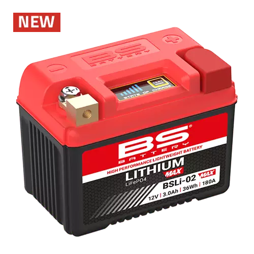 BS Battery BSLI-02 Max -litiumakku - BS akut - 140-360115 - 1