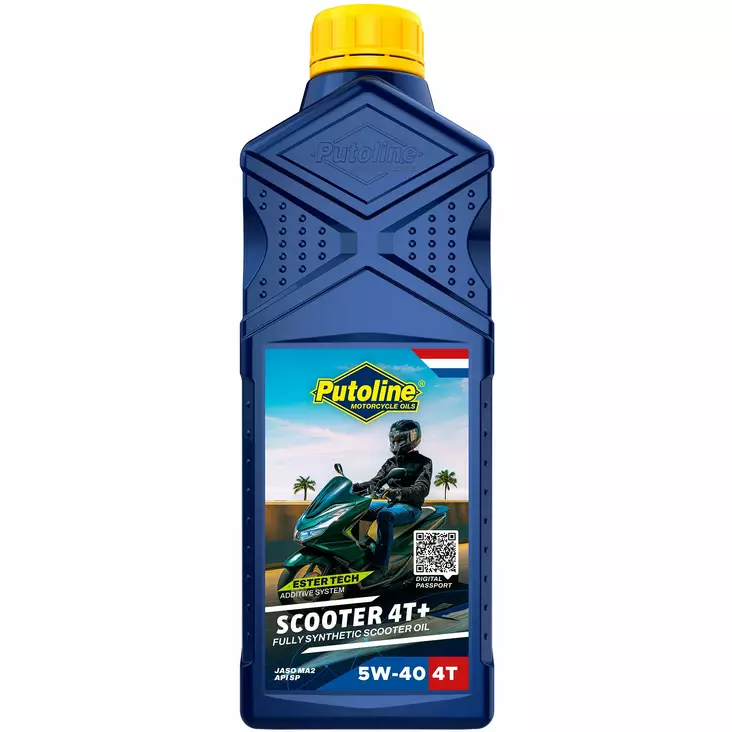 Putoline Ester Tech Scooter 4T+ 5W-40 Moottoriöljy 1L - 4-T Moottoriöljyt - 554-70645 - 1