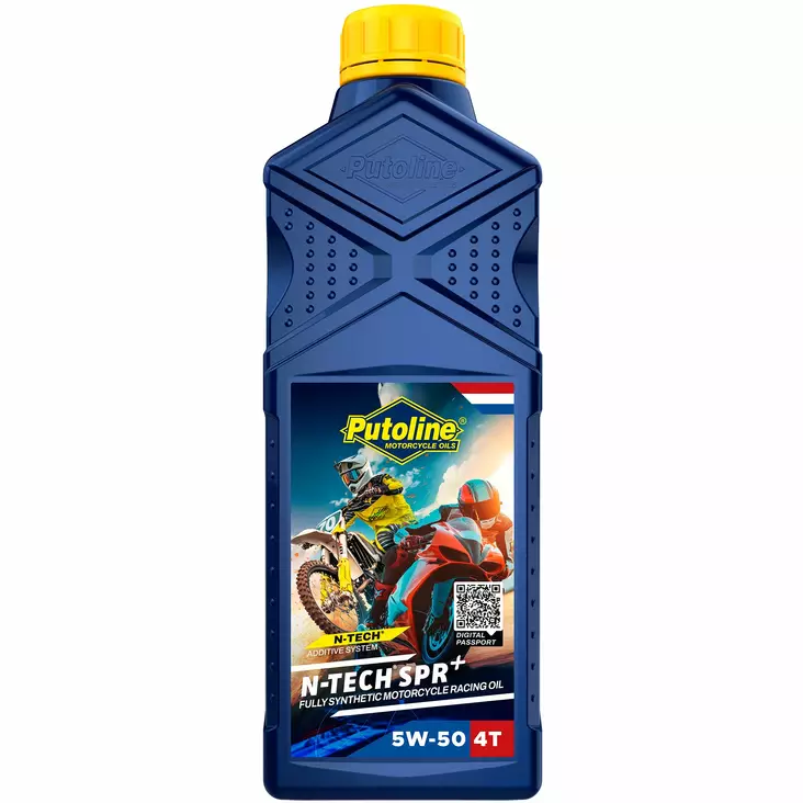 Putoline N-Tech SPR+ 5W-50 Moottoriöljy 1L - 4-T Moottoriöljyt - 554-74405 - 1