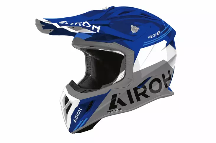 Crossikypärä Airoh Aviator Ace 2 Fury, sininen kiiltävä - Crossikypärät - 57-26015 - 1