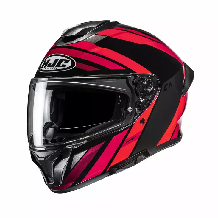 HJC kypärä C71 Faber, punainen/harmaa MC1 - Umpikypärät - 630-26595 - 1