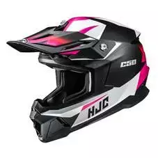Crossikypärä HJC C50 Slide, musta/pinkki - Crossikypärät - 630-26625 - 1