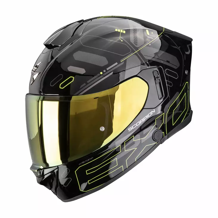 SCORPION kypärä EXO-530 AIR FOND, musta/neonkeltainen - Umpikypärät - 649-269905 - 1