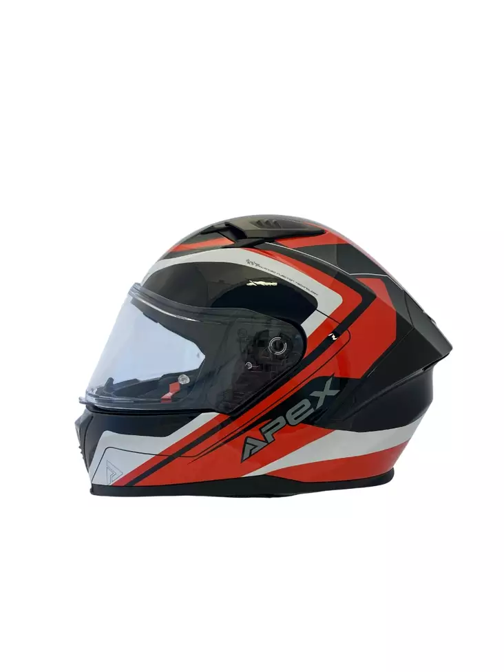 MP-kypärä APEX FI100 Valencia, punainen/valkoinen/musta - Umpikypärät - 700-25105 - 1