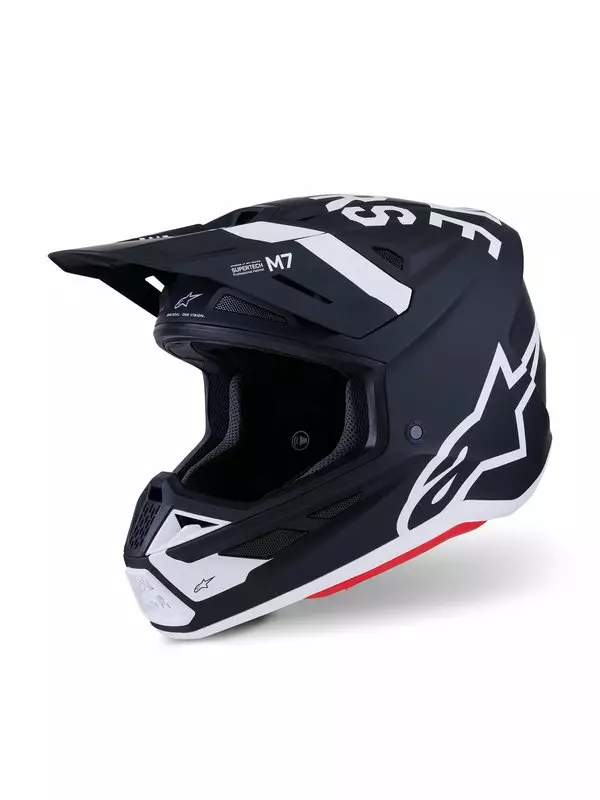 Crossikypärä Alpinestars S-M7 Dasher, musta/valkoinen - Crossikypärät - D513805 - 1