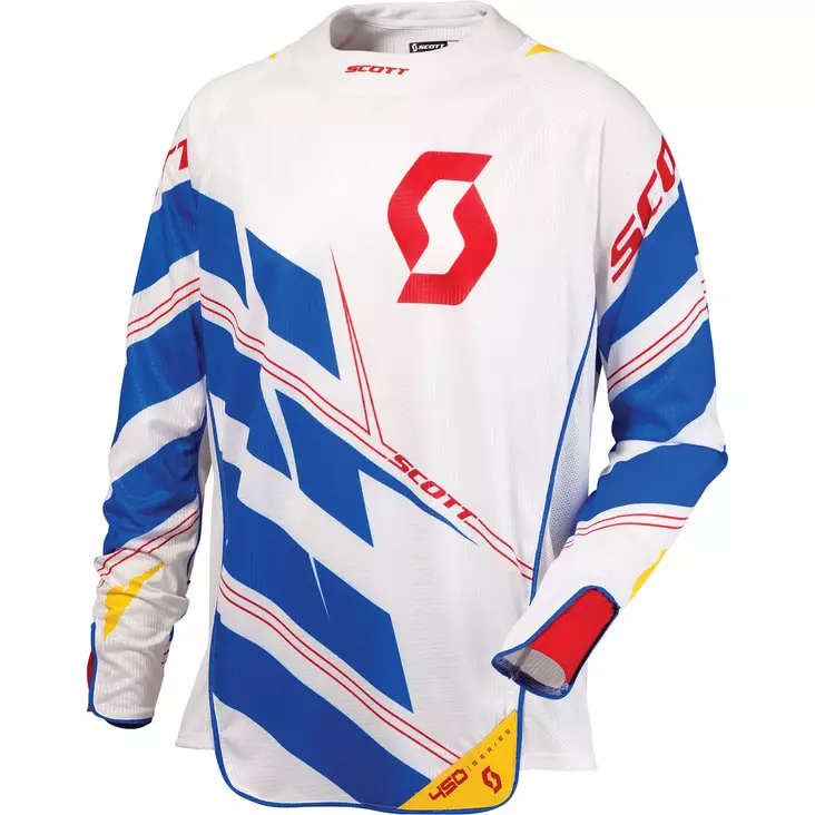 Ajopaita Scott 450 Commit white/blue - Crossipaidat - 621-3202-5 - 1