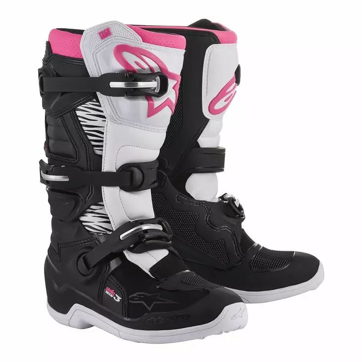 Alpinestars crossikengät Stella Tech 3, musta/valkoinen/roosa - Crossikengät - D225275 - 1