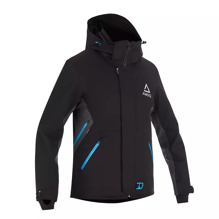 AMOQ Vernal V2 naisten kelkkatakki, musta/turkoosi - Kelkkatakit - 645-25050105 - 1