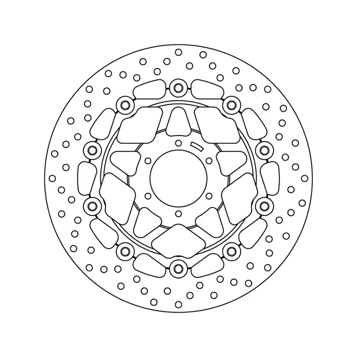Brembo Jarrulevy Serie Oro kelluva - Moottoripyörän jarrulevyt - 232-78B40825 - 1