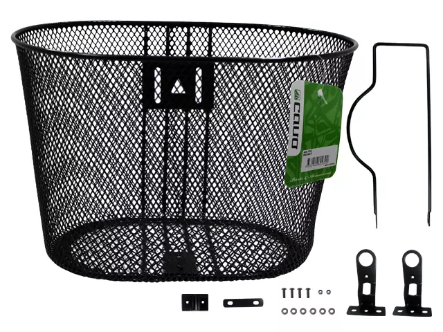 Etukori CAVO, teräs 24 "/ kiinteä, musta - Polkupyörän tavarakorit - 48-705 - 1